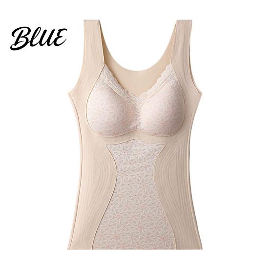 V-neck Padded Vest German Velvet Pads Seamless with Chest Women Bottoming Sleeveless Thick Thermal Base