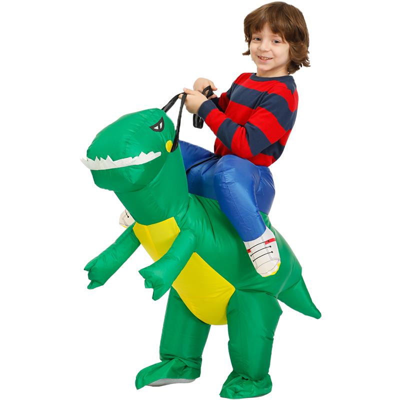 Heiße Jungen Mädchen Flamingo Dinosaurier aufblasbares Kostüm Lustiger Anzug Halloween Weihnachten Purim Anime Party Cosplay Kostüme