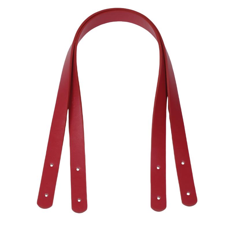 62CM PU Leather Rivet Shoulder Strap with Double-Sided Leather Handle Replacement