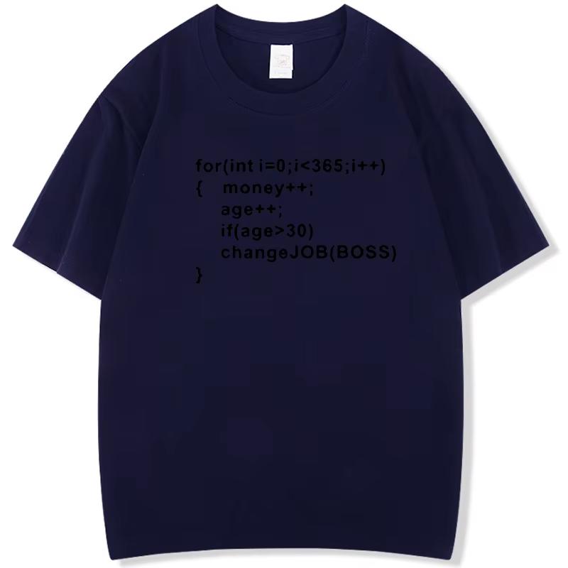 Fashion Men's T-shirt Cotton Short-Sleeve T-Shirt - Geek Programming Linux System Programmer Printed Design for Men and Women