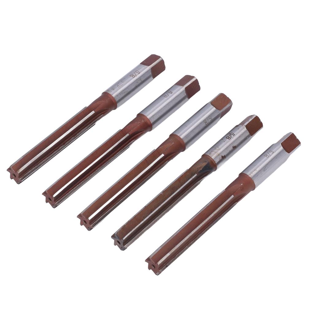 5Pcs Hand Milling Cutter Tool 9SiCr  Hand Reamer for Aluminum Cast Iron 58in
