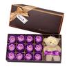 New Valentine's Day Bear Gift Box Gift Rose Gift Small Gift 12 Soap Flower