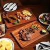Holz Steak Tablett Glattes Dessert Tablett Schneidebrett Pizzaplatte Restaurant