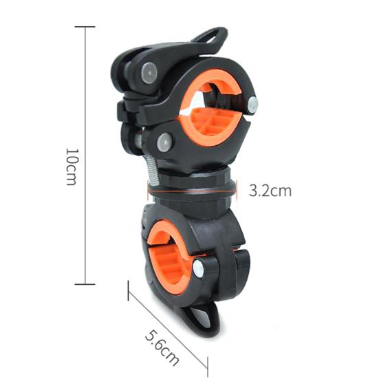 360 Degree Rotation Adjustable Flashlight Bicycle Bike Clamp Bracket Holder