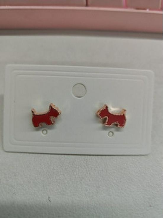 Ancola Silver Needle Red Heart Earrings – Fashionable, Luxurious & Elegant for Autumn/Winter 2025