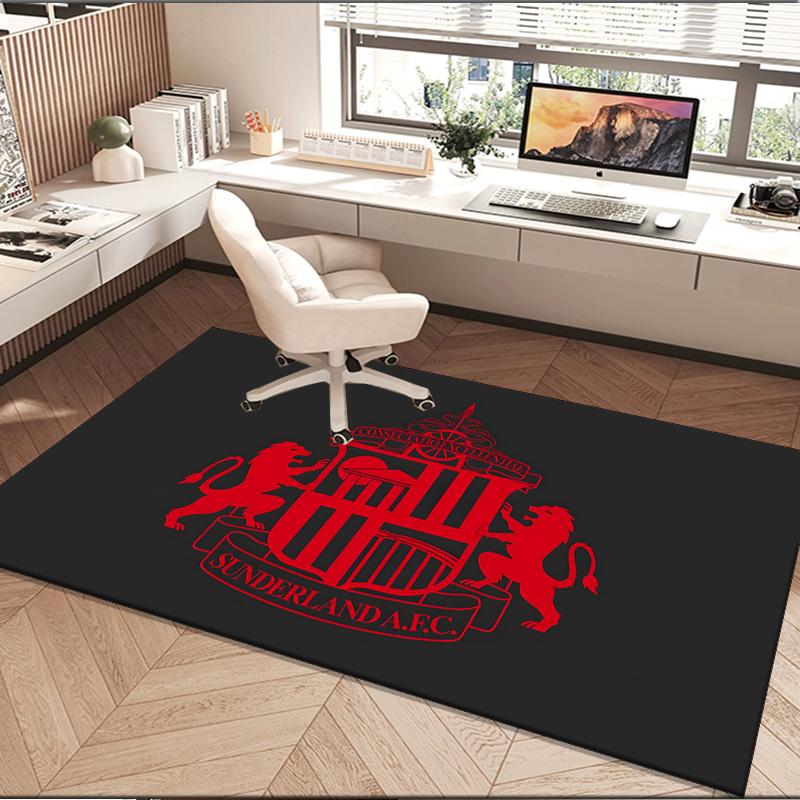1PC rug Sunderland football Carpet, Chair Rug,Area Rug for Office Bedroom living rooms bedroom, Doormat decor Christmas fan gifts