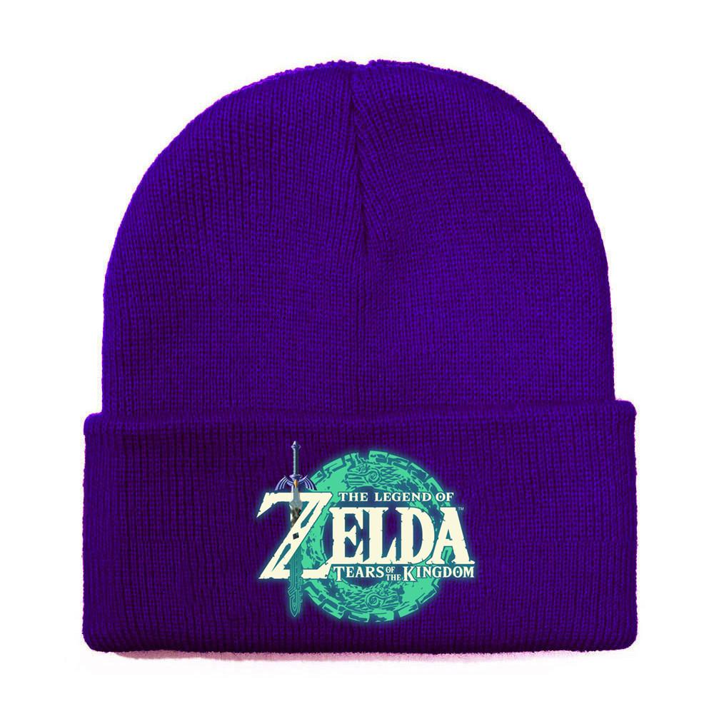 Of Legend Zelda Printed Knit Hat With Ear Protection For Game Enthusiasts