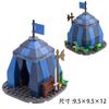 Medieval Castle Military Scene Roman Soldier Miniature Siege Weapon Small Particle Building Block Ornament Toy