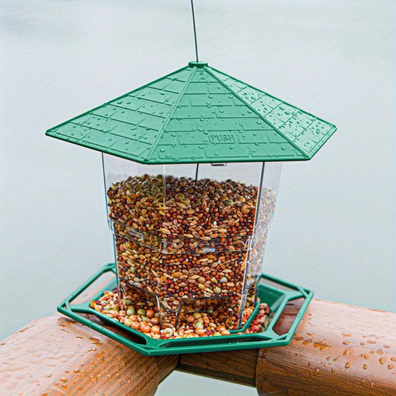 Large Outdoor Foldable Bird Feeder Cage with Multiple Feeding Spots Multi-functional Outdoor Bird Feed