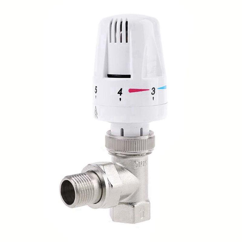 ABGR-4X Automatic Thermostatic Radiator Control Valve G1/2 Inch Angle Valve For Floor Heating Copper Radiator