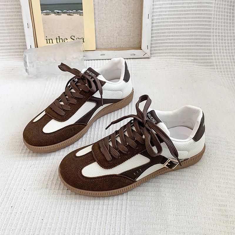 

Women s shoes retro sports casual shoes soft sole non-slip flat baseplate shoes 41 коричневый