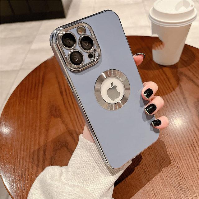 

Для Iphone 13 Pro Max чехол с роскошным покрытием чехол для телефона со стеклянной защитной пленкой для объектива Funda Capa для Iphone 12 11 Pro Max 13 For iPhone 13