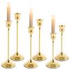 4/6 Pcs Metal Candle Holders Fashion Table Decoration Candlestick Creative Tabletop Taper Candle Stick Stand for Home Decoration