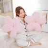 Plush Toy Cherry Blossom Shape Comfortable Touch Full Filling Smell-less Fine Workmanship Cushion No Deformation Kawaii Flower Plush Pillow Household