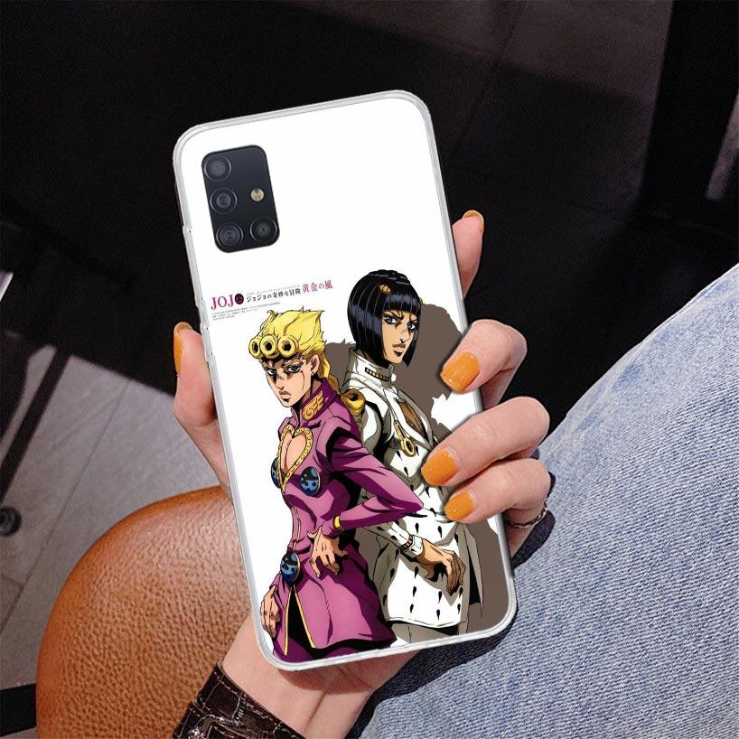 JoJo's Bizarre Adventure Golden Wind Phone Case For Samsung Galaxy A52 A32 A22 A12 A51 A31 A50S A30S A20S A10S Note 20 Ultra 10