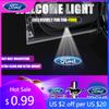 Car Sticker 2pc Car Welcome Light Door Side Projector Induction Lamp Accessory For Ford Fiesta Mustang Fusion Explorer Escape FO