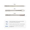Portable Mountain Bike Aluminium Alloy Tyre Repair Tool Vacuum Adhesive Tape Grinding Rod