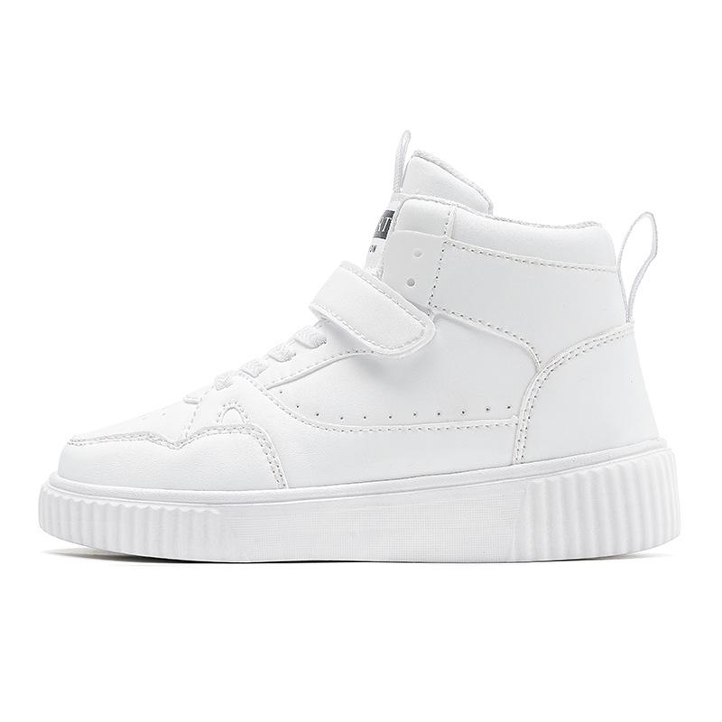 2025 Kinder High-Top Canvas Schuhe - Weiße Sneakers für Jungen & Mädchen, Frühling/Herbst Freizeit- & Sportbekleidung