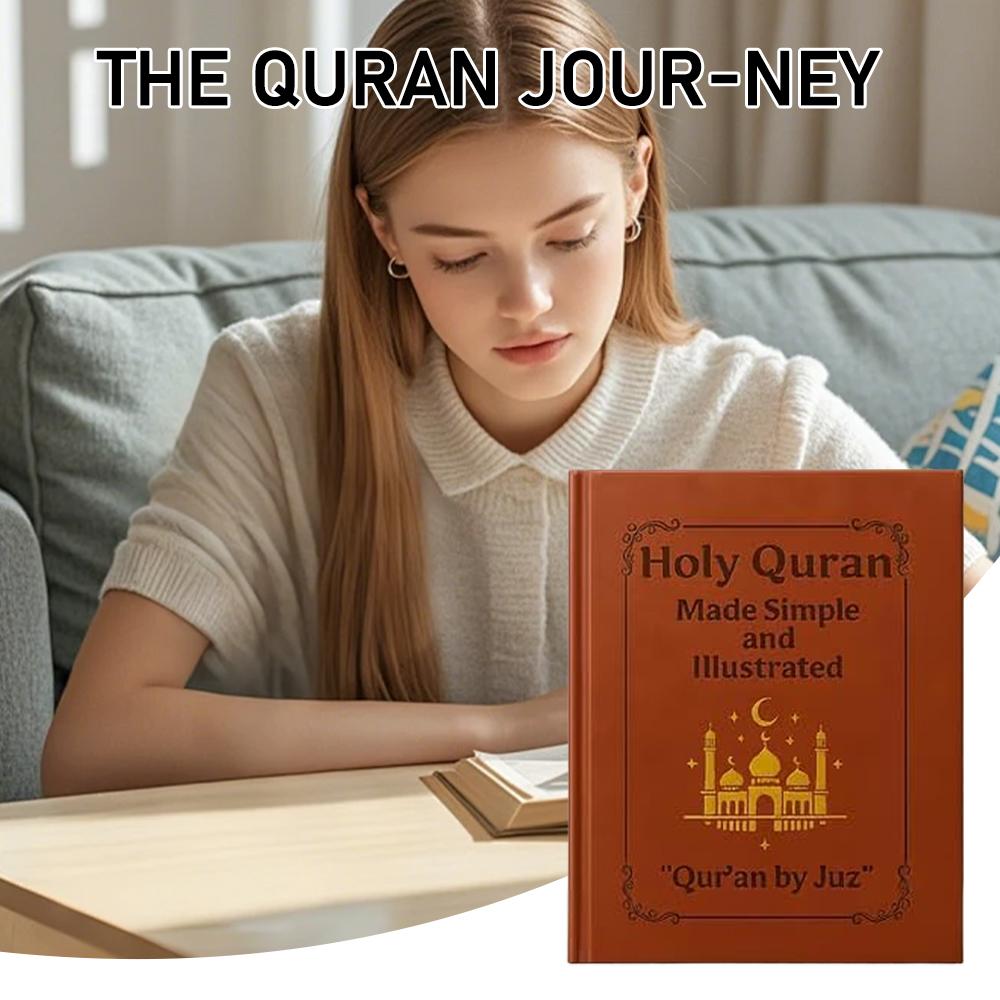 Holy Quran Study Guide For Beginners Students Adults Islamic Book Colorful Painted Patterns Print Holy Quran Illustrated Book