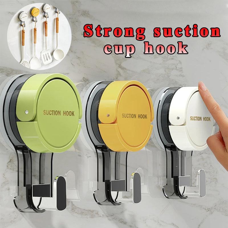 Powerful Suction Cup Hook Reusable Stronge Vacuum Bathroom Suction Cup Hooks Waterproof Towel Rack Clothes Hanger Hook Accessor