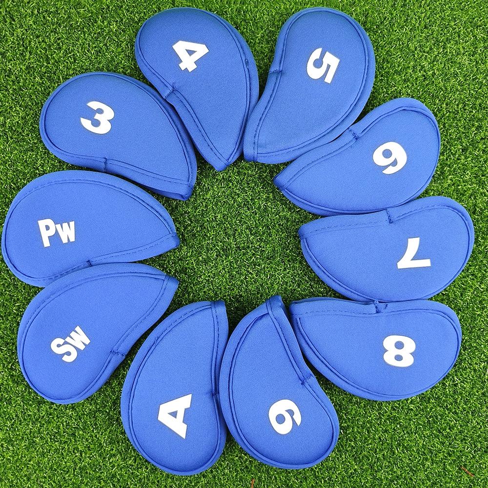 Thickened Golf Iron Covers - Set of 10 Numbered Club Headcovers