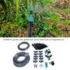 10m Greenhouse Micro Drip Irrigation Kit with Tubing Hose Adjustable Nozzle Garden Watering System for Garden Bed Yard Lawn