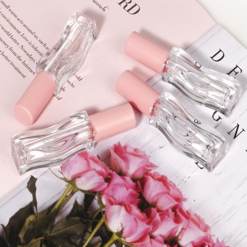 2.5Ml/3Ml Wave Lip Gloss Tube Transparent Thick Rod Large Brush Head Empty Bottle Lips Glaze Container Makeup Packaging Material