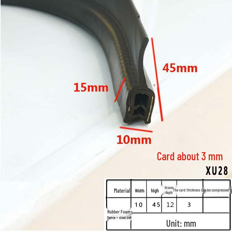 U-Shaped Soundproof Car Door & Cabinet Sealing Strip