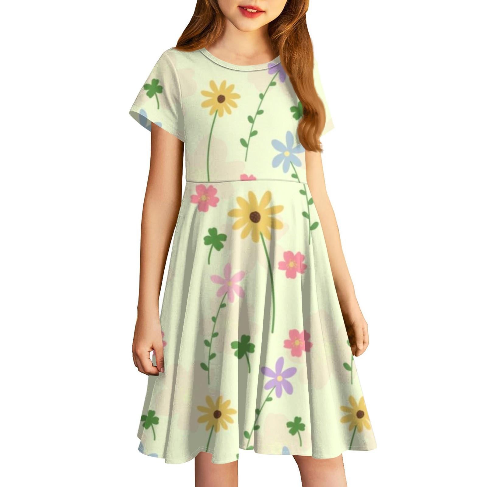 

Юбки для девочек Милые принтованные маленькие юбки Платья для детей 90 жёлтый