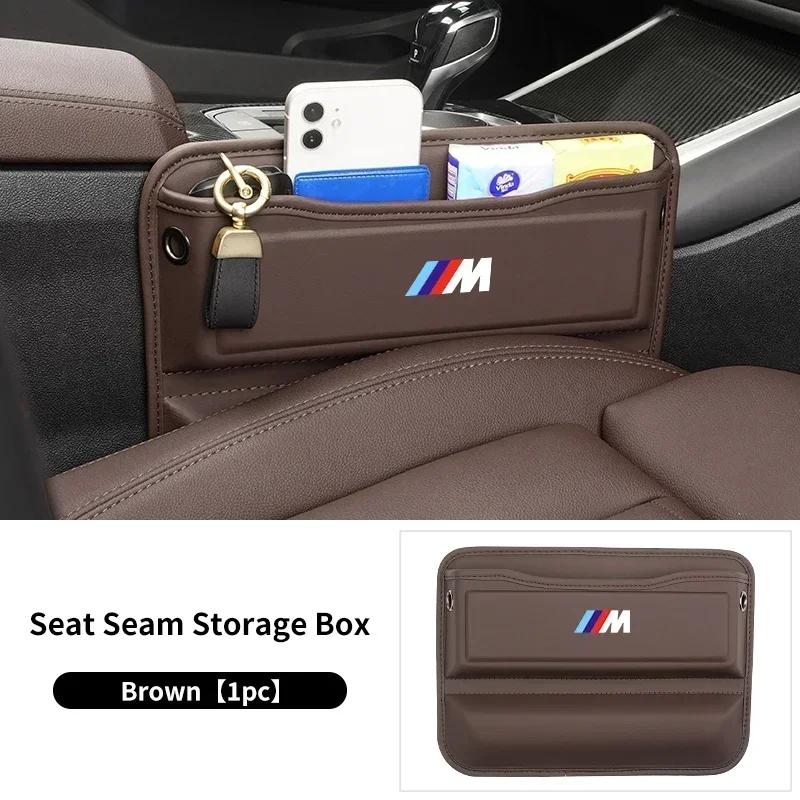 -Car Seam Storage Box Crevice Organizer Bag Gap Filler For BMW X3 X5 X6 M5 M3 E46 E90 E60 F10 E39 F30 E36 G30 E87 E70 E91 E30 G2