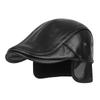 ZHENYUEQI Men's Winter Warm PU Leather Earflap Hat