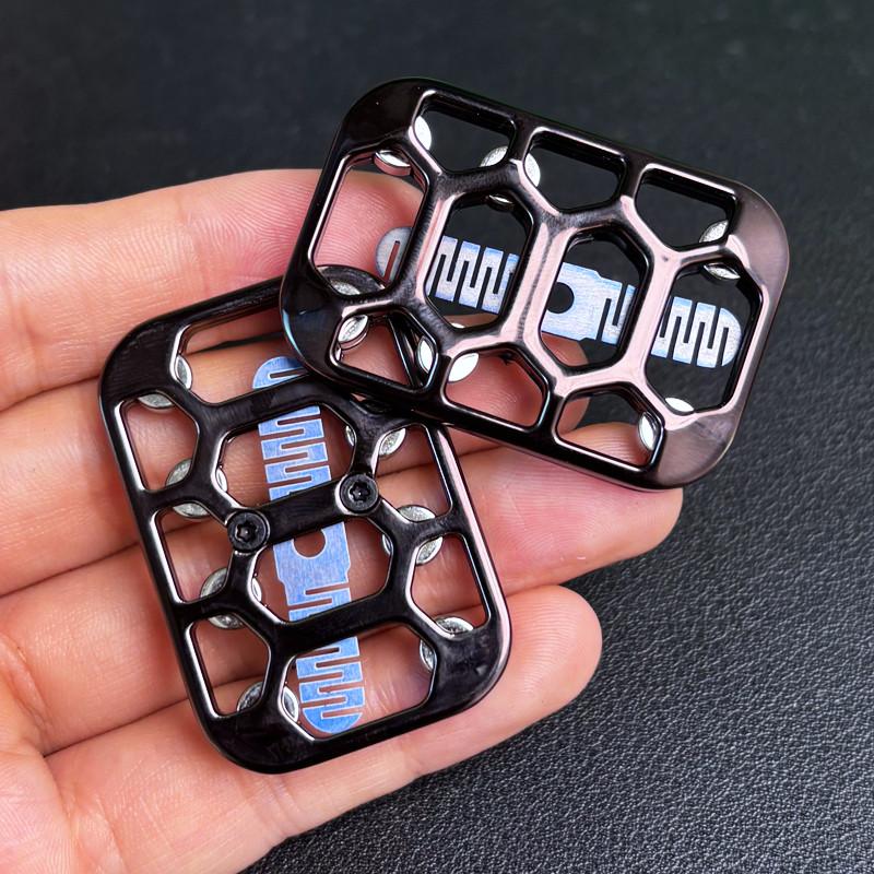 Fidget Magnetic Push Card Metal Infinite Position Mechanical Slider Haptic Coin EDC Sensory Stress Relief Toy Men Anti Anxiety