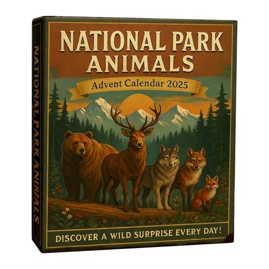 Veverka Vánoční adventní kalendář 2025 24denní odpočítávací krabička Multifunkční dekorace pro děti Rodinu Přátele