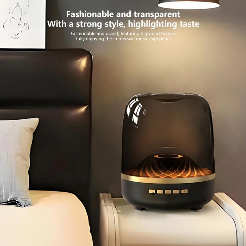 Rechargeable Color LED Bluetooth-compatible Speaker Waterproof High Capacity Battery Wireless Speaker For Poolside Backyard