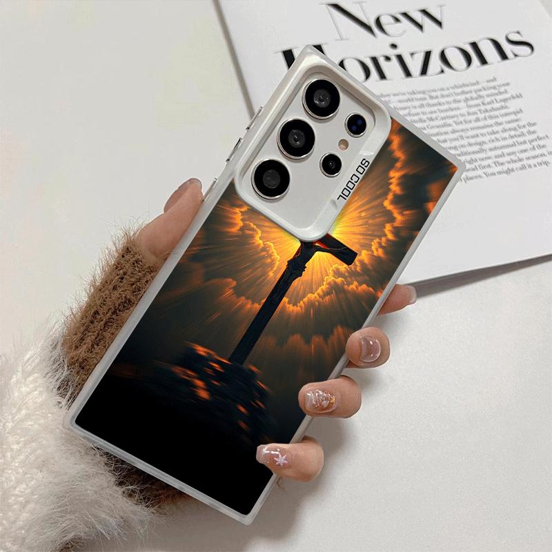 God Jesus Pray Cross Bible Shockproof Phone Case for Samsung Galaxy S26 Edge S25 Ultra S24 FE S23 Plus S21 Cover Anti Fall Funda