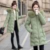 Slim-fit Padded Jacket, New Jacket, Women's Winter Padded Jacket, Medium and Long Padded Jacket, Thickened Padded Jacket.
