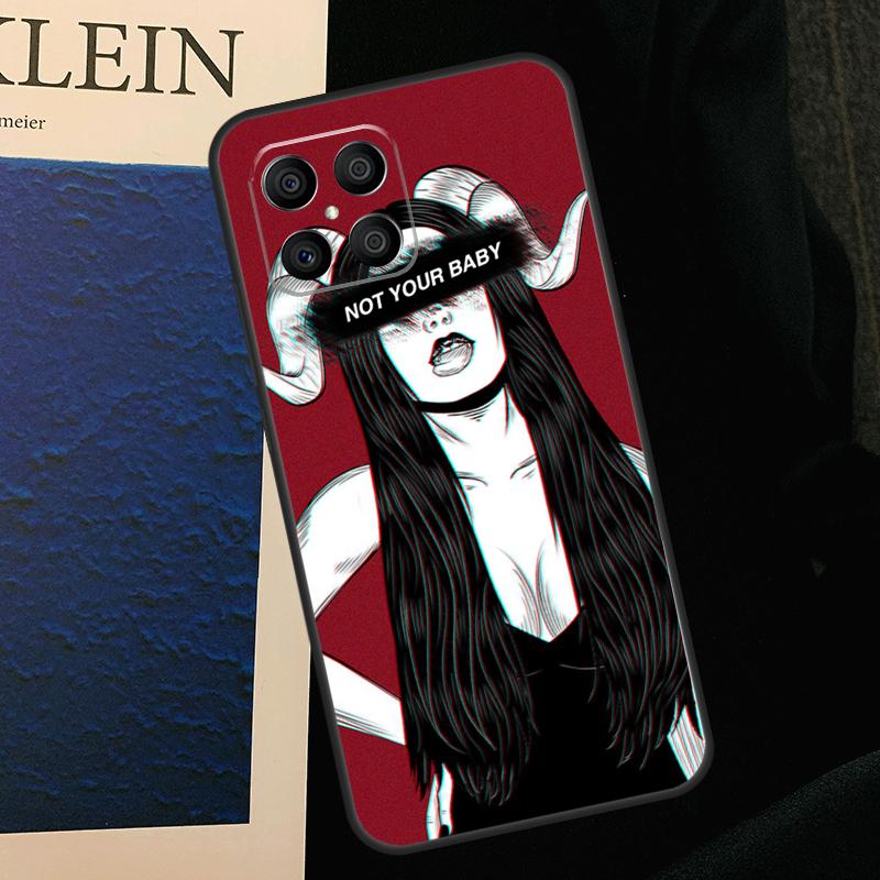 Aesthetic Devil Woman Bad Girl Case For Honor 50 70 90 Lite X9b X9a X8b X8a X8 X9 X9c Honor 200 Pro Magic 7 5 6 Lite Cover