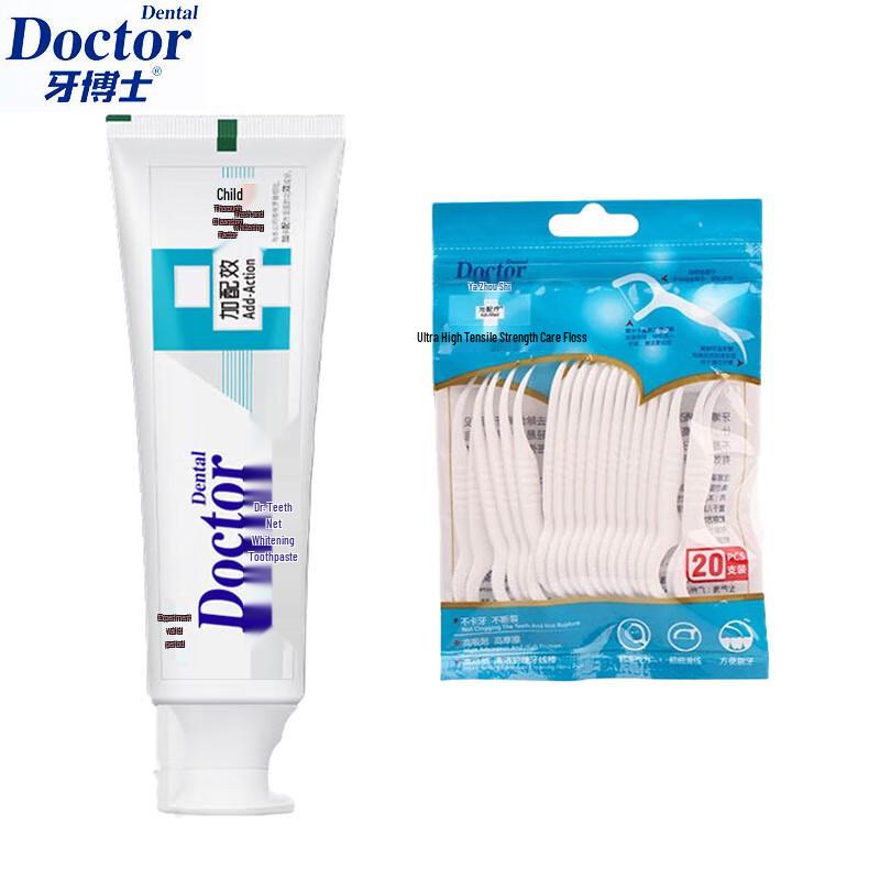 Dr. Tooth Whitening Toothpaste & Dental Floss Set