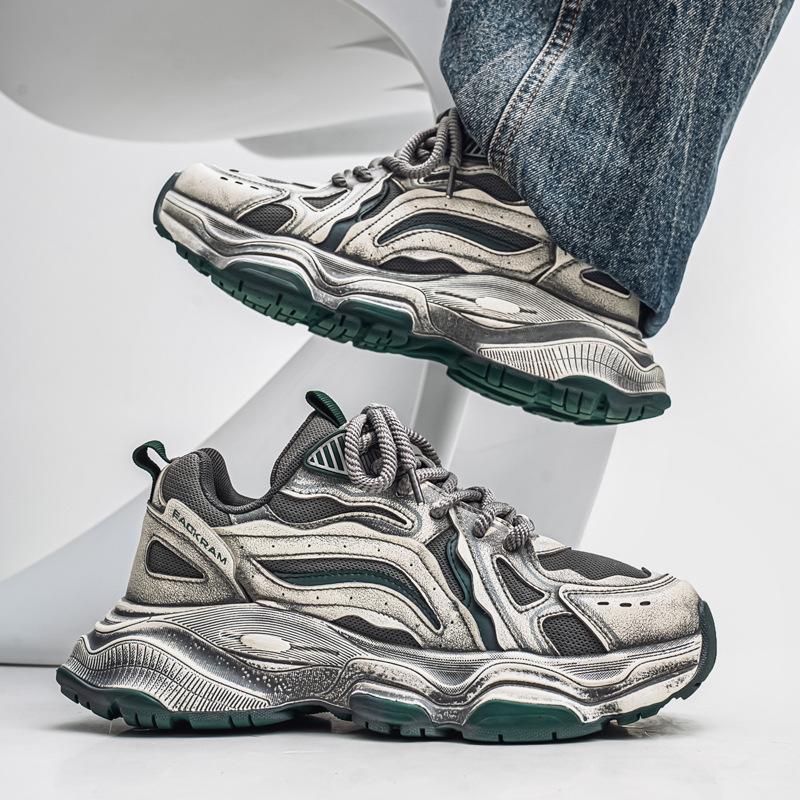 Summer new retro dad shoes platform sneakers polished and old breathable casual shoes