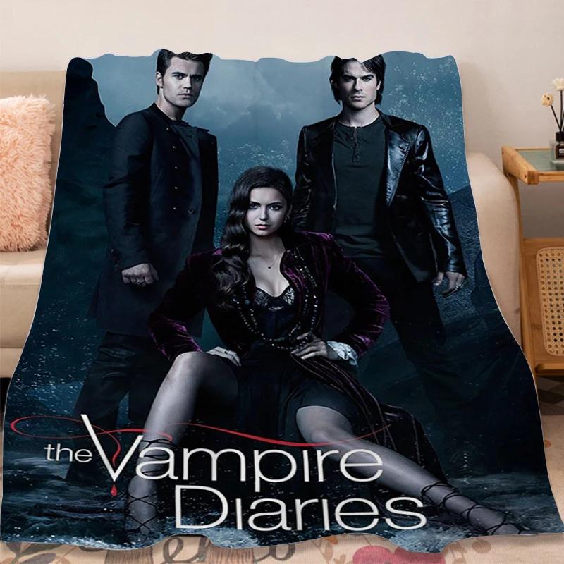 Fleece Blanket Sofa Winter Warm The B-Vampire B-Diaries Fluffy Soft Blankets Microfiber Bedding King Size Bed Camping Nap Throws