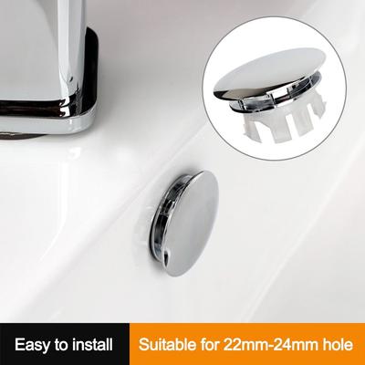 Round Sink Overflow Covers Replacement Copper Wash Basin Overflow Ring Plug Double Layer Sink Hole Cover Kitchen Bathroom