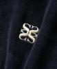 Satur Rawton Velour Track Zip-Up Jacket Navy
