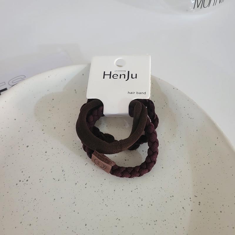 

Набор из 4 высокоэластичных, прочных резинок для волос для женщин - без зацепов, элегантные держатели для хвостиков