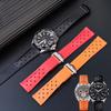 Uhrenarmbänder Für TAG HEUER F1 Rennwagen, CARRERA Und Tauchserien Hochwertiges Silikonkautschuk-Uhrenarmband Herren 22mm
