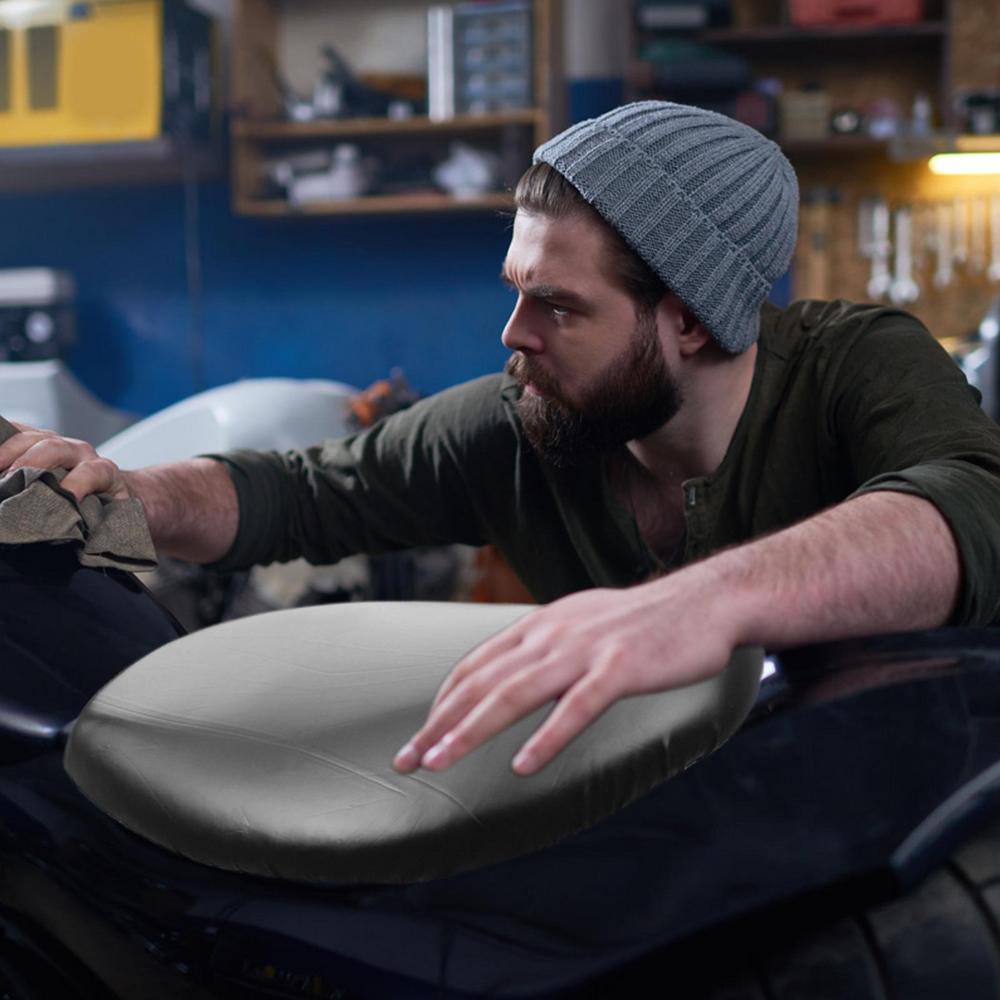 Motorcycle Cushion Cover Rainproof Coated Seat Cover Rainproof & Dustproof Stretch Fabric Fit For Small-Size Motorcycle Moped