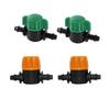 5 Pcs 4/7mm Miniature Valves Homebrew Garden Irrigation Switch Coupling Barbed Slotted Water Hose Valve Garden Water Connectors