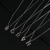 Naszyjniki z wisiorkami z literami A-Z Stal nierdzewna Prosty naszyjnik Stylowy Dla Kobiet Mężczyzn Codzienna biżuteria Prezenty