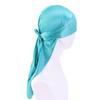Unisex Adult Satin Long Tail Doo Rag Durag Bandanas Cap Pirate Hat Turban Men Hip Hop Headband Biker Headwrap Women Headwear