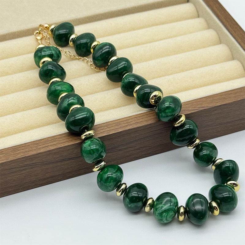 Bohemian Dopamine Acrylic Irregular Candy Color Beaded Necklace - Women's Neck Accessory