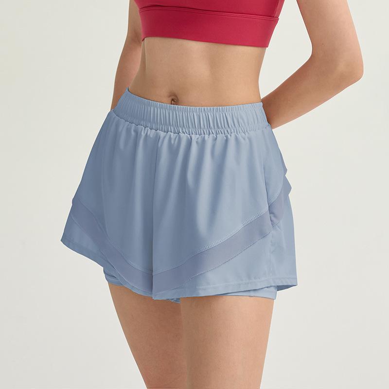 2024 Summer Loose Fit Lined Running & Yoga Shorts - Two-Piece Look